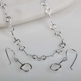Solid Silver Riding Snaffle Necklace Solid Silver Riding Snaffle Necklace