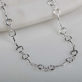Solid Silver Riding Snaffle Necklace Solid Silver Riding Snaffle Necklace