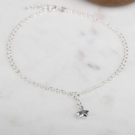 Anklet With Silver Star Charm Anklet With Silver Star Charm