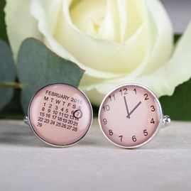 Personalised Moment In Time Cufflinks Personalised Moment In Time Cufflinks