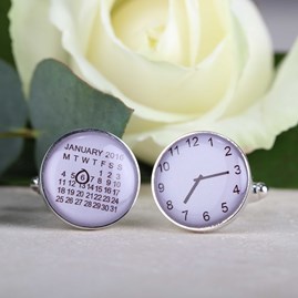 Personalised Moment In Time Cufflinks Personalised Moment In Time Cufflinks