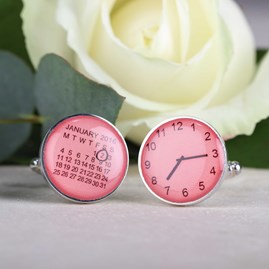 Personalised Moment In Time Cufflinks Personalised Moment In Time Cufflinks