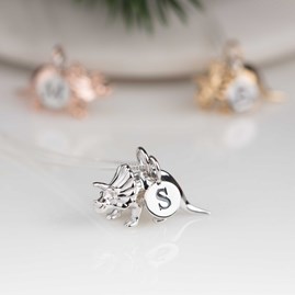 Personalised Triceratops Necklace Personalised Solid Silver Triceratops Necklace