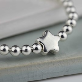 Jess Silver Star Charm Bracelet Jess Silver Star Charm Bracelet