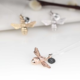 Personalised Queen Bee Necklace Personalised Queen Bee Necklace Rose Gold