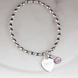 Personalised Children's Birthstone Bracelet Personalised Children's Birthstone Bracelet