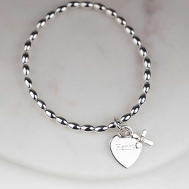 Personalised Children's Christening Cross Bracelet Personalised Children's Christening Cross Bracelet