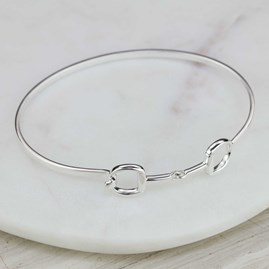 Solid Silver Riding Snaffle Bangle Solid Silver Riding Snaffle Bangle