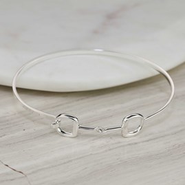 Solid Silver Riding Snaffle Bangle Solid Silver Riding Snaffle Bangle