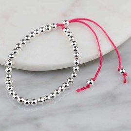 Friendship Bracelet Silver Friendship Bracelets Pink