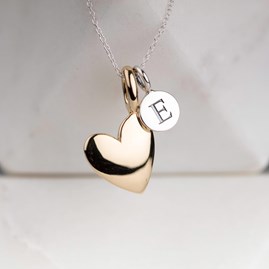 'Totally Devoted' Personalised Heart Charm Necklace 'Totally Devoted' Personalised Heart Charm Necklace