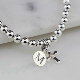 Personalised Children's Christening Bracelet Personalised Children's Christening Bracelet