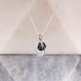 Personalised Sparkly Infinity Charm Pendant Personalised Sparkly Infinity Charm Pendant