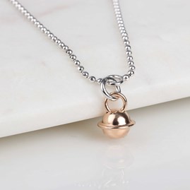 Rose Gold Charm And Solid Silver Anklet Rose Gold Charm And Solid Silver Anklet