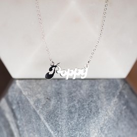 Personalised Solid Silver Name Necklace Personalised Solid Silver Name Necklace