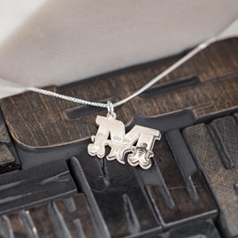Solid Silver 'Circus' Letter Charm Necklace Solid Silver 'Circus' Letter Charm Necklace