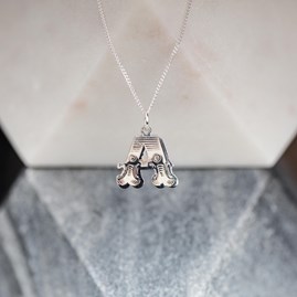 Solid Silver 'Circus' Letter Charm Necklace Solid Silver 'Circus' Letter Charm Necklace