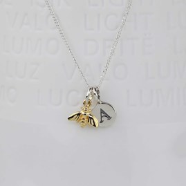 Personalised Miniature Gold Bee Necklace Personalised Miniature Gold Bee Necklace