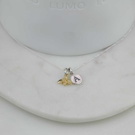 Personalised Miniature Gold Bee Necklace Personalised Miniature Gold Bee Necklace