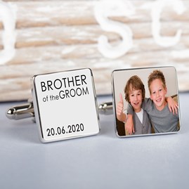 Personalised Wedding Party Photo Cufflinks Personalised Wedding Party Photo Cufflinks