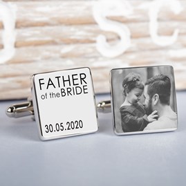 Personalised Wedding Party Photo Cufflinks Personalised Wedding Party Photo Cufflinks
