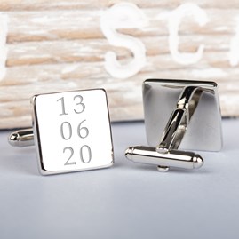 Personalised Special Dates Cufflinks Personalised Special Dates Cufflinks