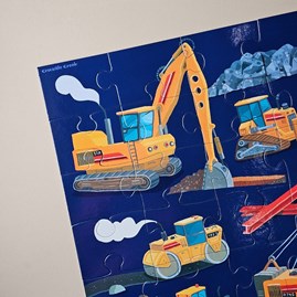 36pc Floor Jigsaw Puzzle - Construction Zone 36pc Floor Jigsaw Puzzle - Construction Zone