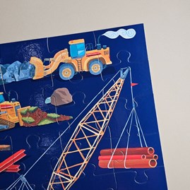36pc Floor Jigsaw Puzzle - Construction Zone 36pc Floor Jigsaw Puzzle - Construction Zone