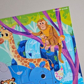 36pc Floor Jigsaw Puzzle - In the Jungle 36pc Floor Jigsaw Puzzle - In the Jungle