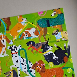 36pc Floor Jigsaw Puzzle - Playful Pups 36pc Floor Jigsaw Puzzle - Playful Pups