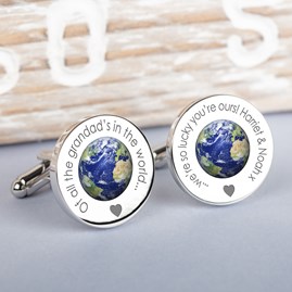 Personalised 'Of All The Daddy's…' Silver Cufflinks Personalised 'Of All The Daddy's…' Silver Cufflinks