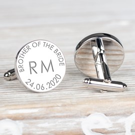 Personalised Wedding Initial Cufflinks Personalised Wedding Initial Cufflinks