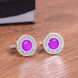 Personalised Wedding Role And Date Cufflinks Personalised Wedding Role And Date Cufflinks