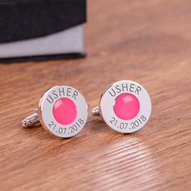 Personalised Wedding Role And Date Cufflinks Personalised Wedding Role And Date Cufflinks