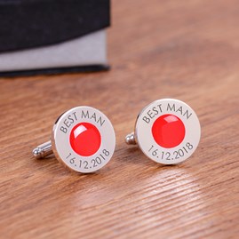 Personalised Wedding Role And Date Cufflinks Personalised Wedding Role And Date Cufflinks