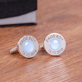 Personalised Wedding Role And Date Cufflinks Personalised Wedding Role And Date Cufflinks