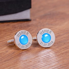 Personalised Wedding Role And Date Cufflinks Personalised Wedding Role And Date Cufflinks