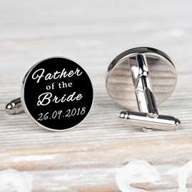 Personalised 'Forever Your Little Girl' Cufflinks Personalised 'Forever Your Little Girl' Cufflinks