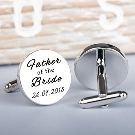 Personalised 'Forever Your Little Girl' Cufflinks Personalised 'Forever Your Little Girl' Cufflinks