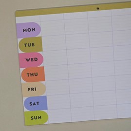 A4 Weekly Planner Pad - Bright Arches A4 Weekly Planner Pad - Bright Arches