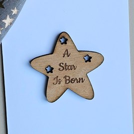 'A Star Is Born' Wooden Token and Card