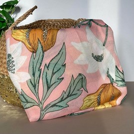 Anemone Print Scarf in Dusky Pink Anemone Print Scarf in Dusky Pink