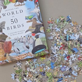 Around the World in 50 Birds 1000-piece Jigsaw Puzzle