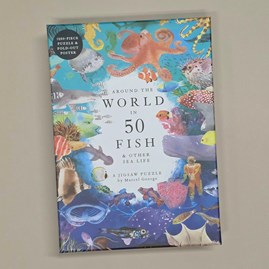 Around the World in 50 Fish 1000-piece Jigsaw Puzzle