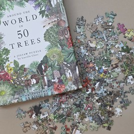 Around the World in 50 Trees 1000-piece Jigsaw Puzzle