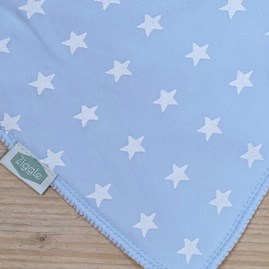 Bandana Dribble Bib - Blue with White Stars
