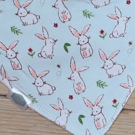 Bandana Dribble Bib - Rabbits