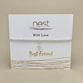 'Best Friend' Beaded Charm Bracelet 'Best Friend' Beaded Charm Bracelet