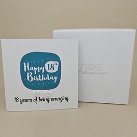 Boxed 18th Birthday Star Stud Earrings Card Boxed 18th Birthday Star Stud Earrings Card