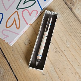 Caroline Gardner Ball Point Pen - Pink Hearts Caroline Gardner Ball Point Pen - Pink Hearts